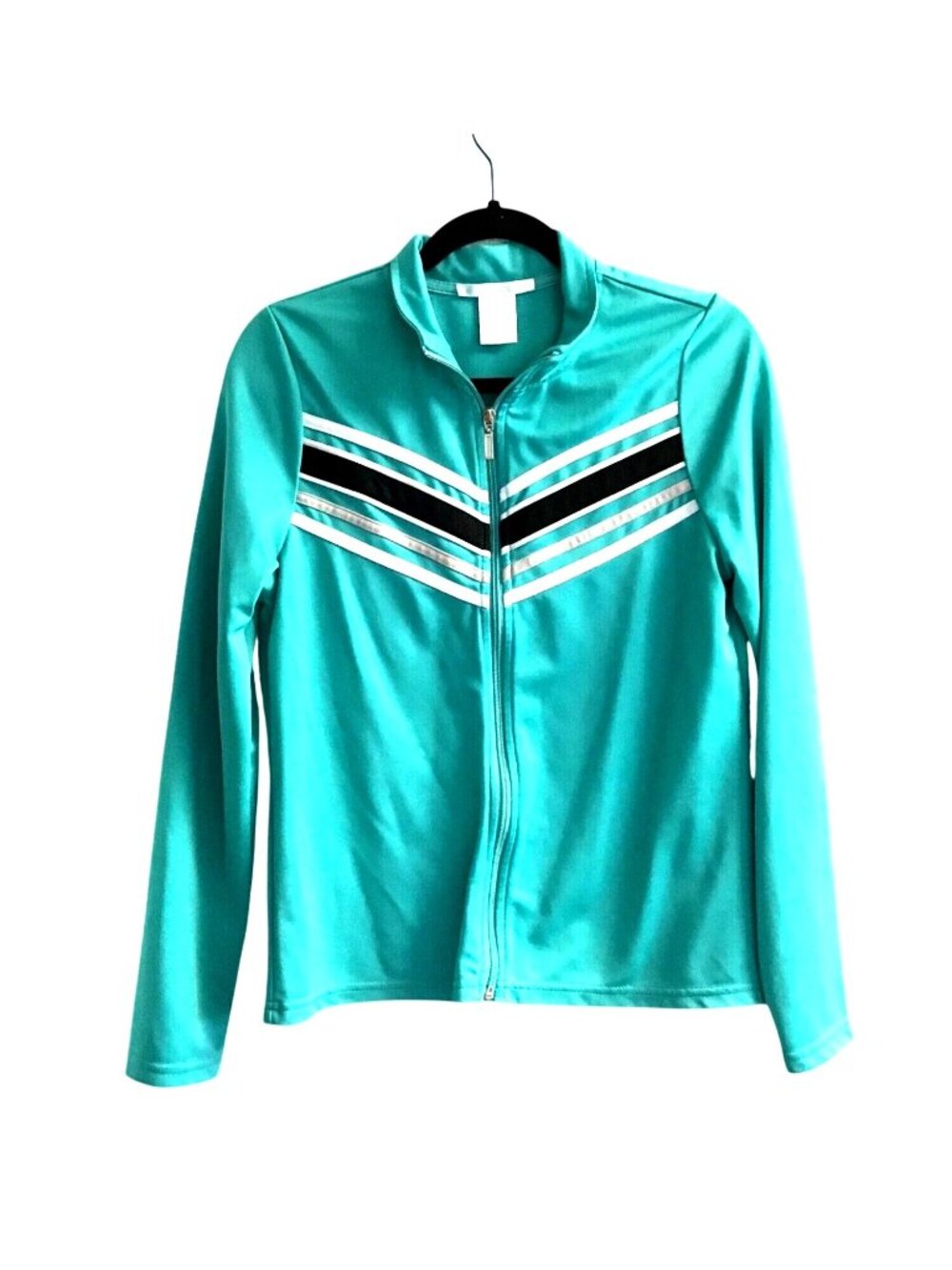 K. JORDAN- WOMENS GREEN FULL ZIP-UP TRACK JACKET SIZE MEDIUM K. JORDAN